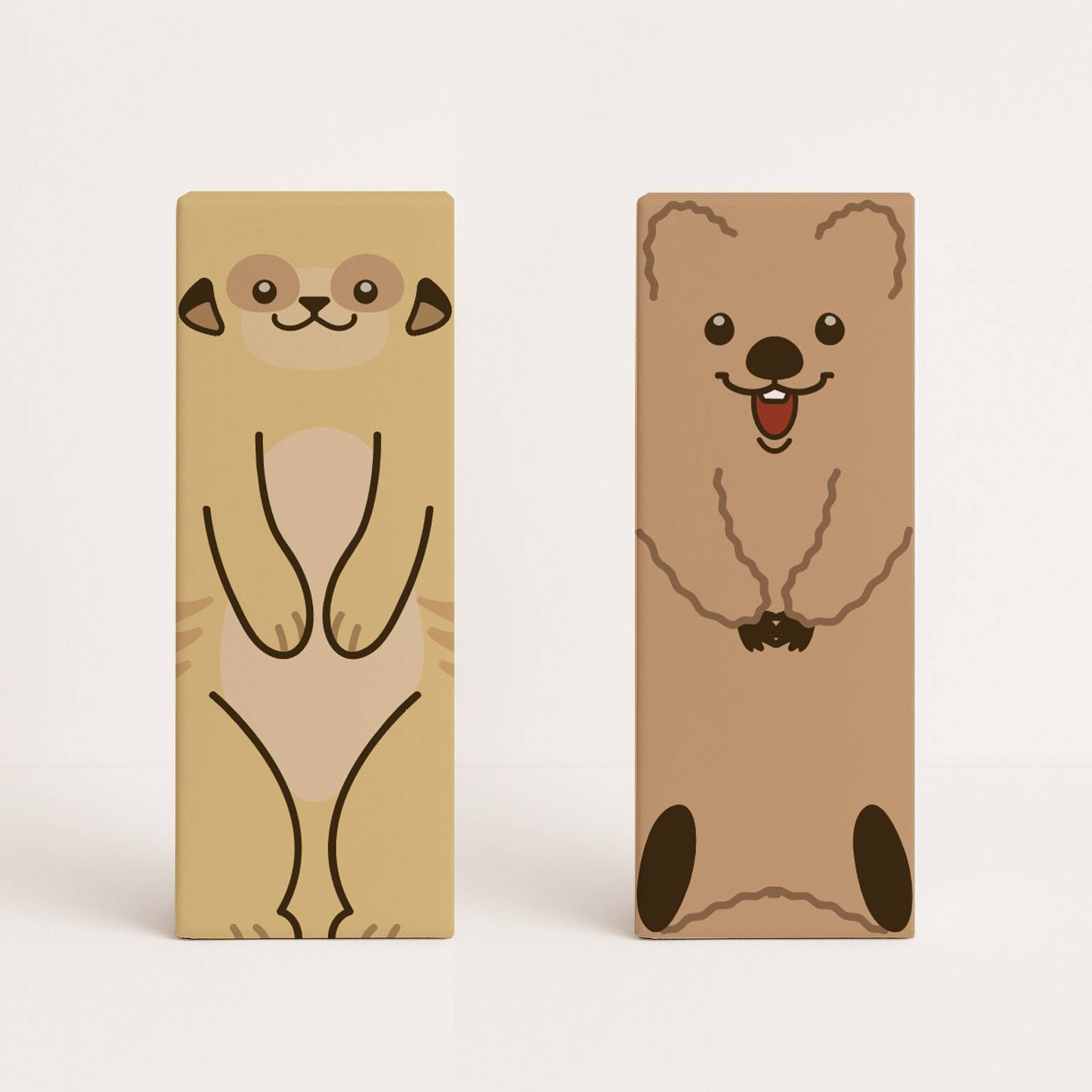 『キョロキョロ・ミーアキャット』と『ブルンブルン・クオッカ』