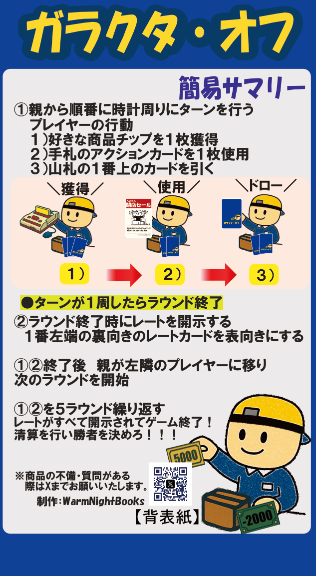 【WarmNightBooks】ガラクタ・オフ【サマリー作成】