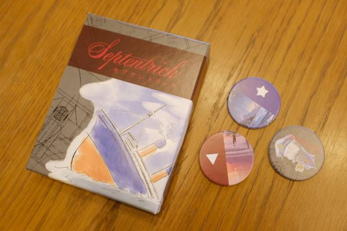 新作協力トリテ『セプテントリック』の箱とチップが到着⛴️⛴️⛴️