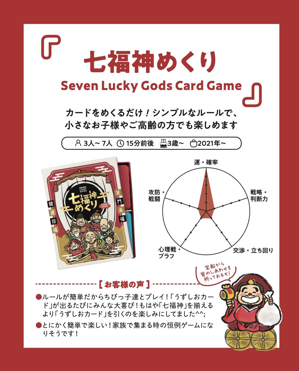 【日U24】kamiasobi「七福神めくり」