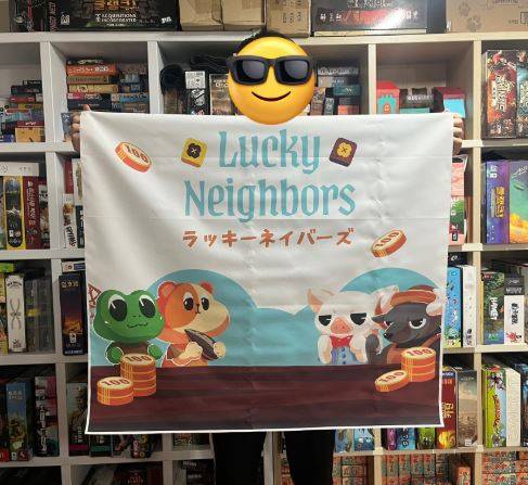 来た！ブースのための装備、垂れ幕が来ました。