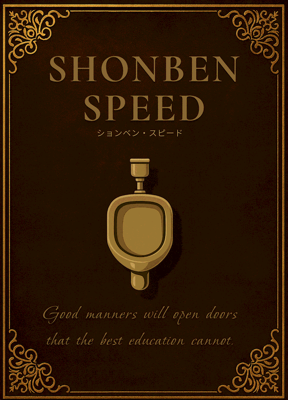 男子トイレのルールを守れ！「ションベンSPEED」