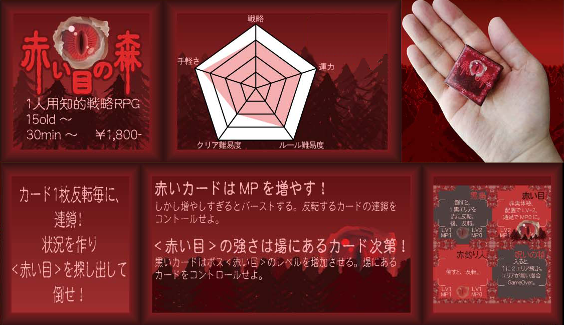 1人用パズルRPG　赤い目の森