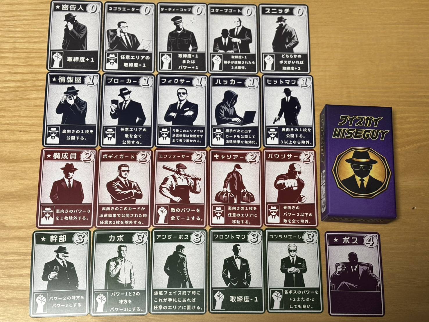 【土-G15】２人用手札構築マフィア抗争ゲーム『ワイズガイ』ご予約受付中！