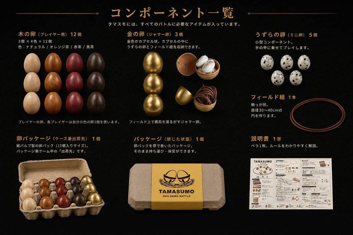タマスモ コンポーネント一覧