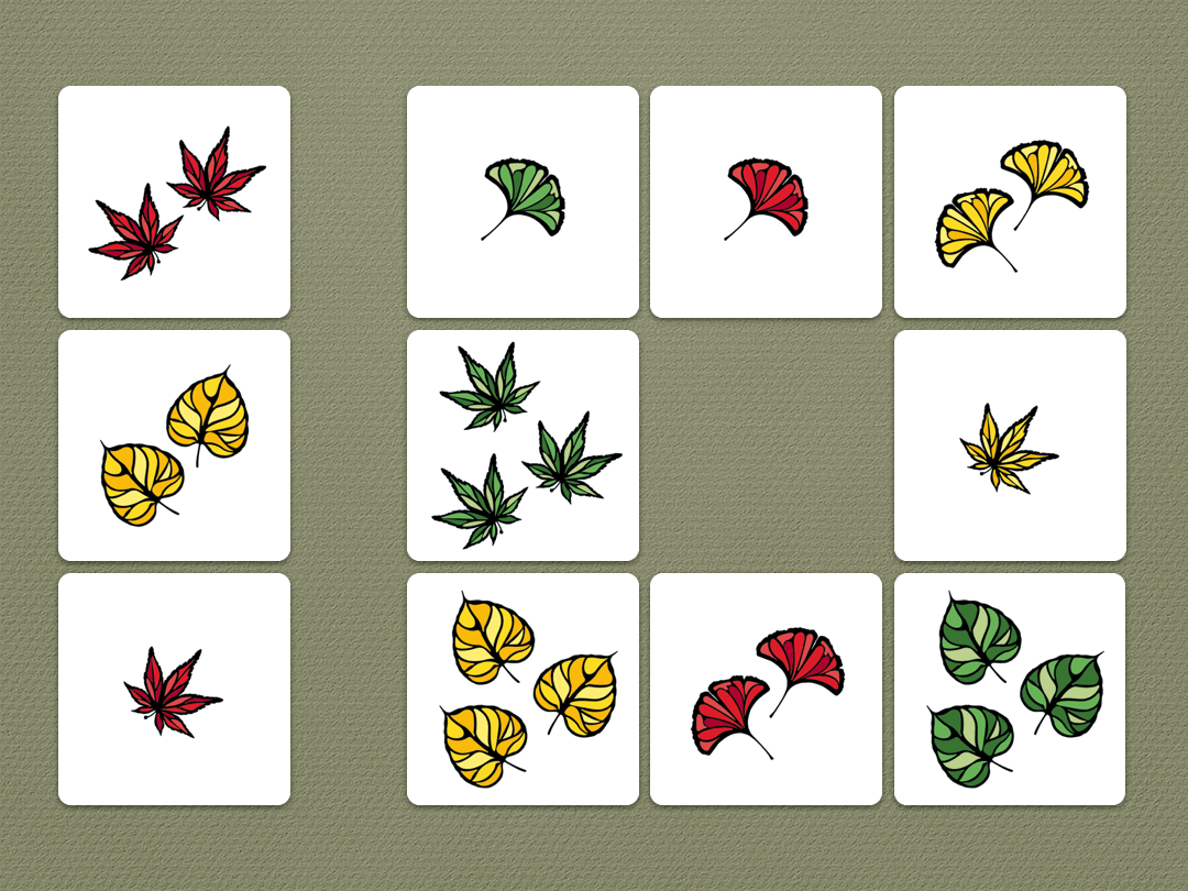 落ち葉を重ねてひらめこう！ 『リーブス（Leaves）』の遊び方紹介