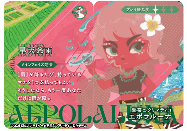 新作ボードゲーム【プリマティコ】　　キャラクター紹介#1