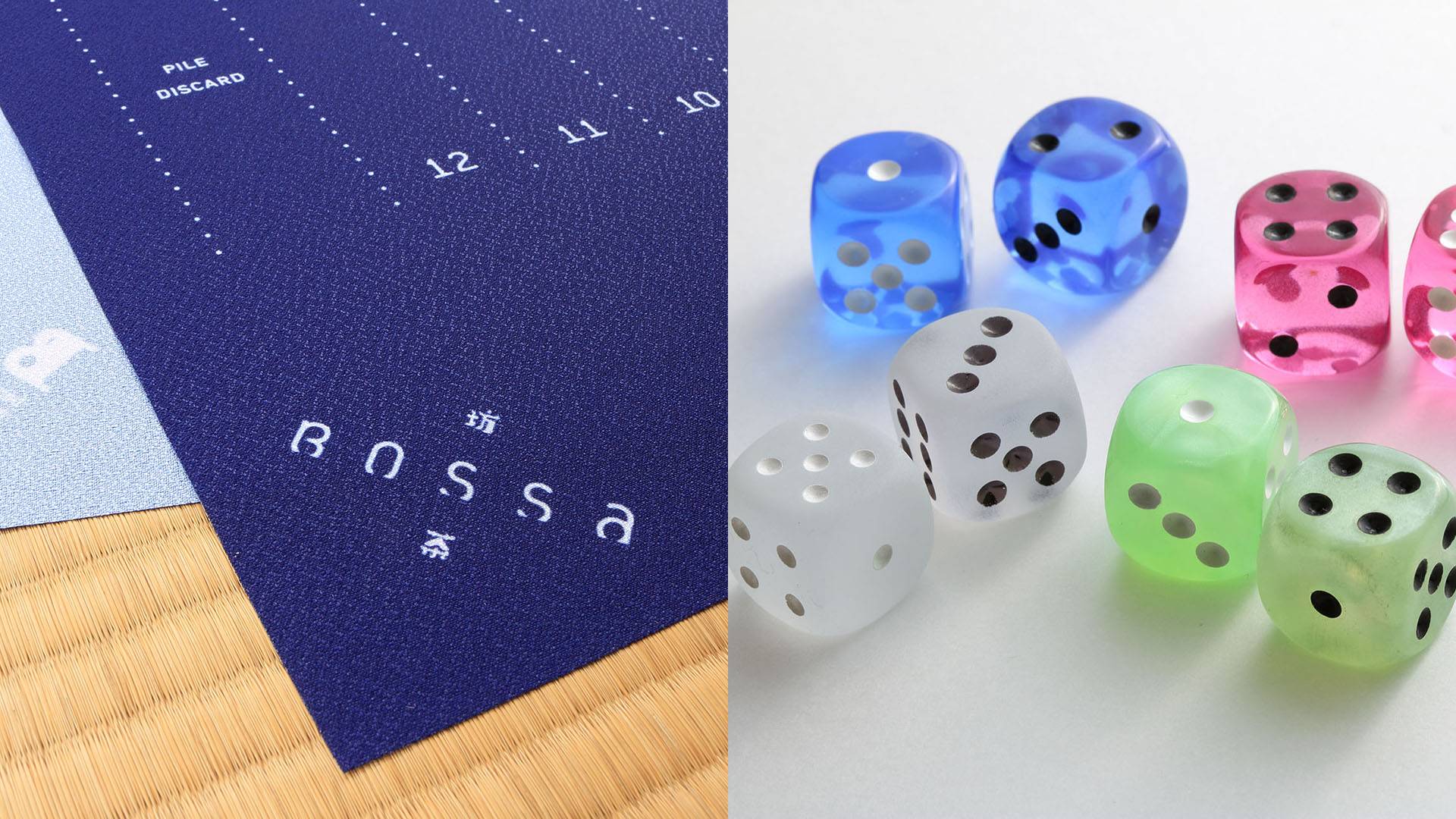 『Bossa / 坊茶』ユーザーのみなさまへ。【New】専用プレイマットとオシャレなダイスのご紹介