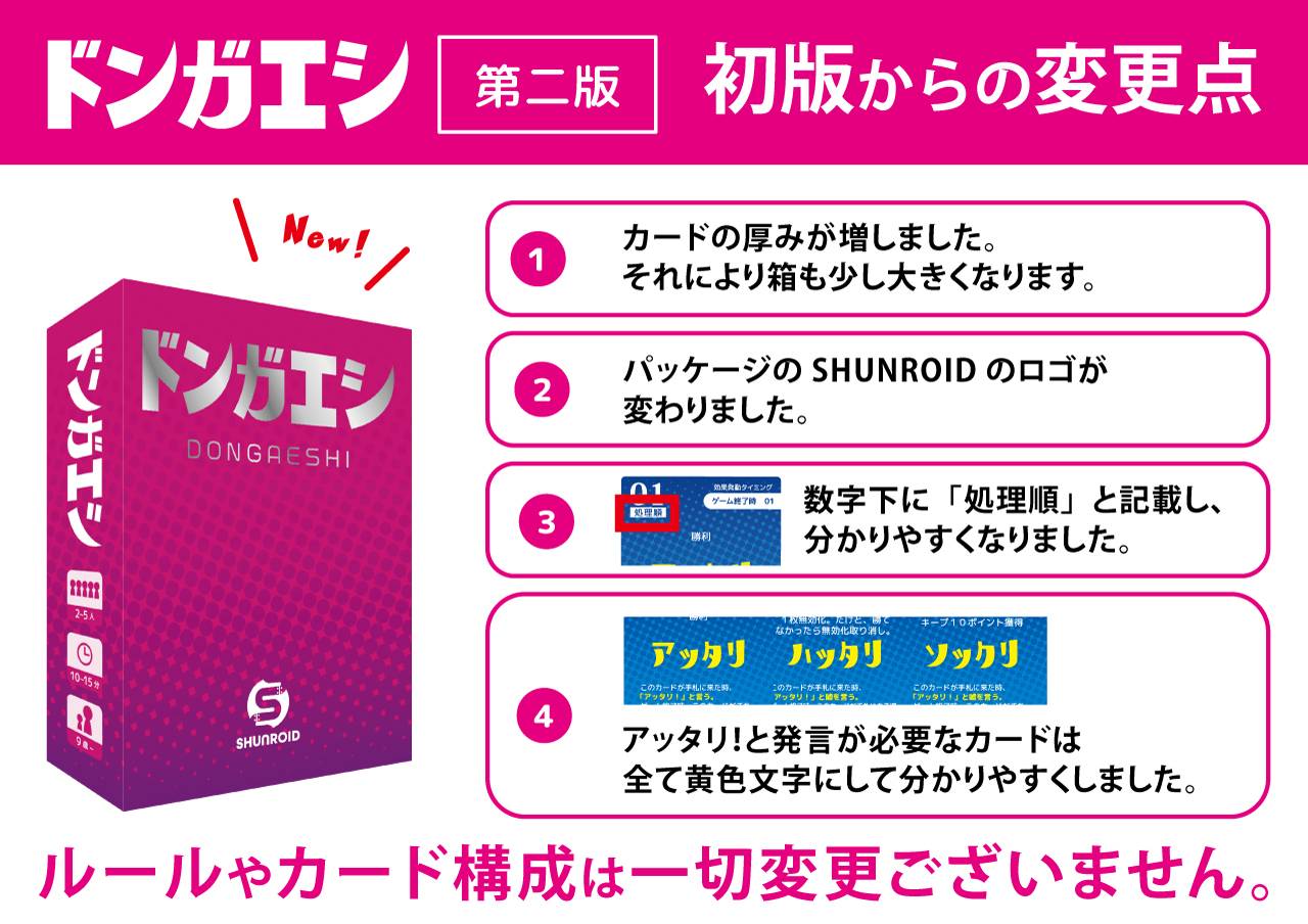 ドンガエシ第二版！