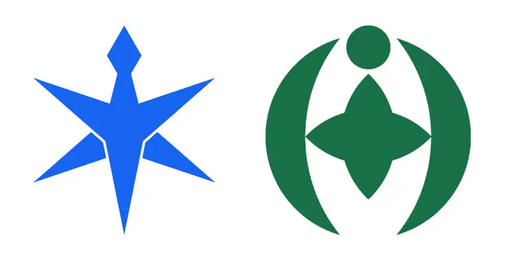 千葉県（左）・千葉市（右）後援ロゴ