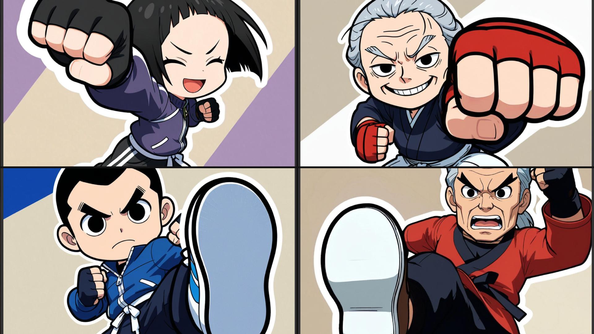 『スキあり！ぜんしんけん』4人の拳士を紹介！