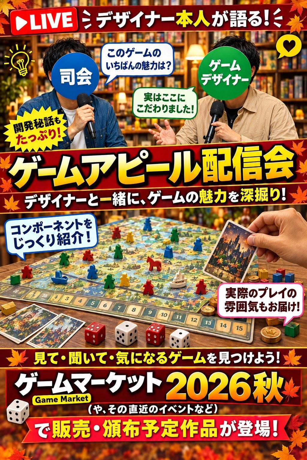 ゲームアピール配信会に参加して来ました！