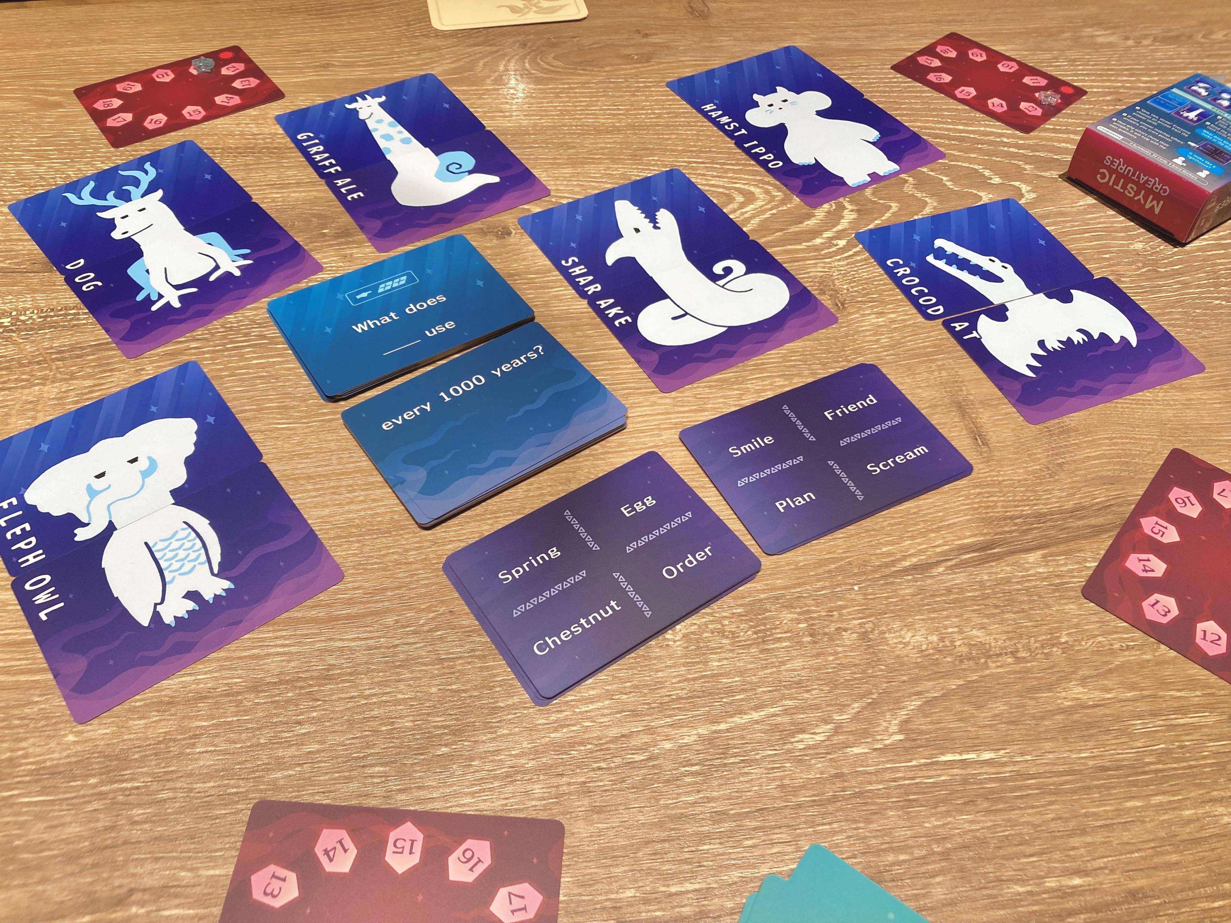 Card set of the English version