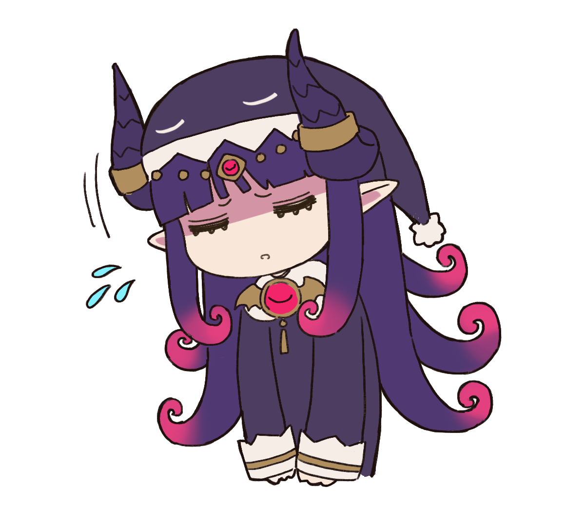 お詫びする魔王様のイラスト