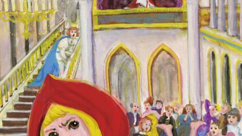 [赤ずきん、舞踏会で死体と出会う。]