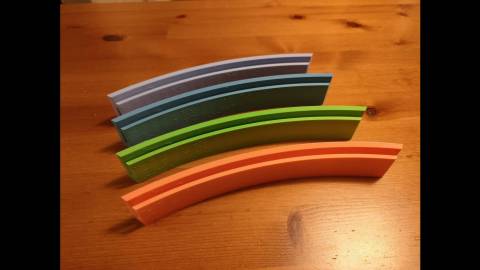 [カード立てセット（虹）]