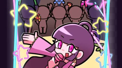 [かぐやちゃん いちご味のアルパカを受け取って！]